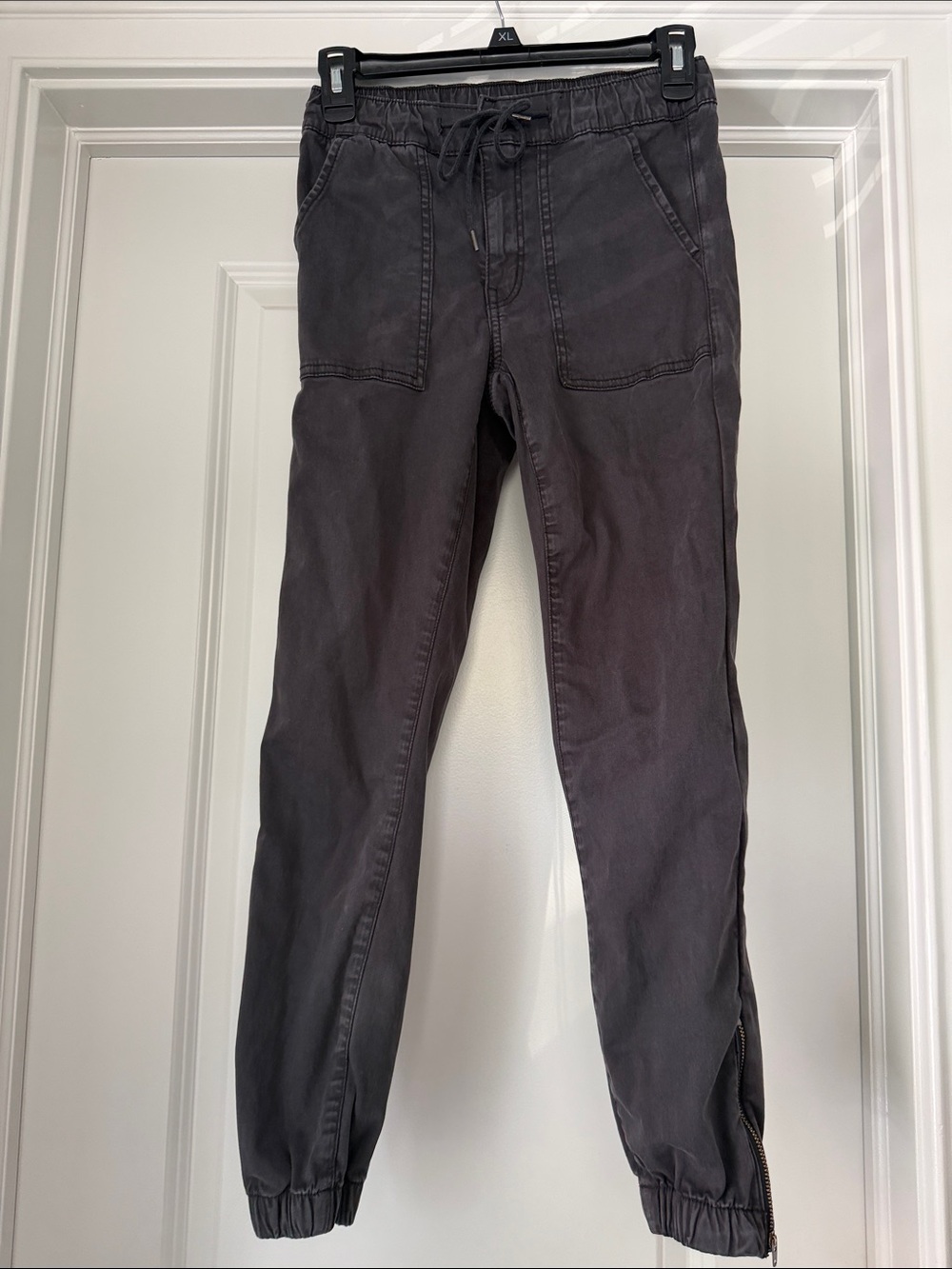 American Eagle AE Charcoal Gray Drawstring Joggers